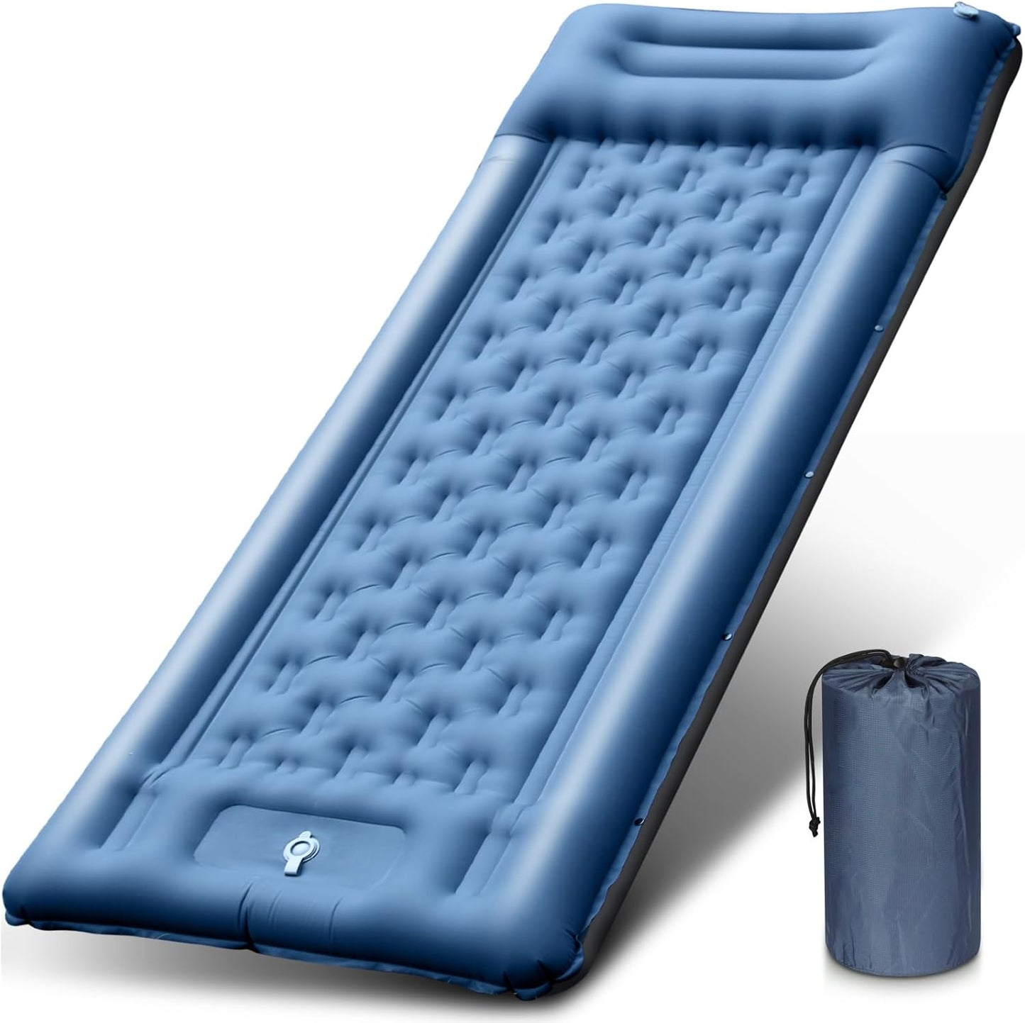 Camping Sleeping Mat, 5-inch Thick Inflatable Mat with Pillow