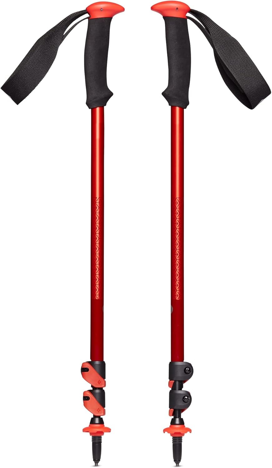 Trekking Poles, Two Lightweight Collapsible Aluminum Hiking Sticks with Easy Adjustability for Hiking, Trekking, Backpacking, Walking, Camping, Travel