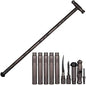 Multi-Purpo Tactical Trekking Pole, 5-Part Asmbly, Modular Design with Built-in Tools
