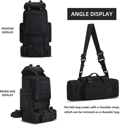 100L Camping Hiking Backpack  Rucksack Military Camping Backpacking Daypack