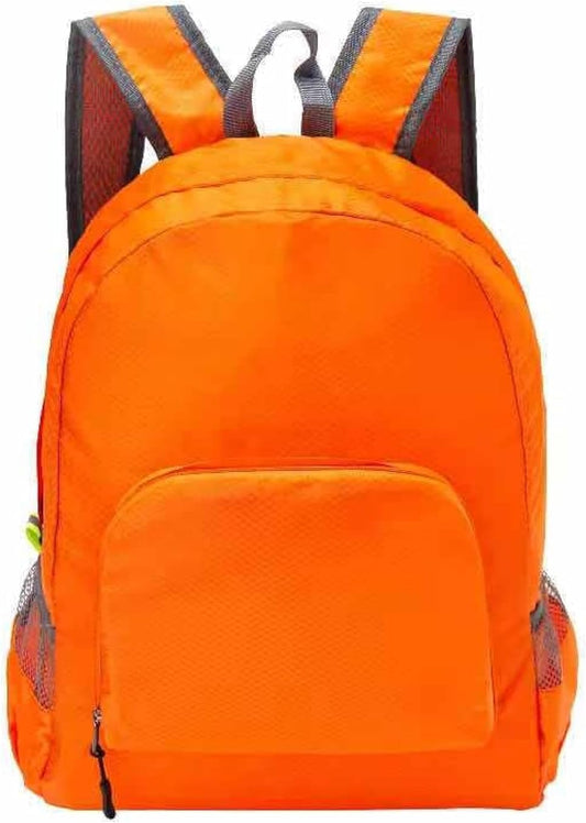 Lightweight foldable backpack outdoor mountaineering bag travel backpack orange