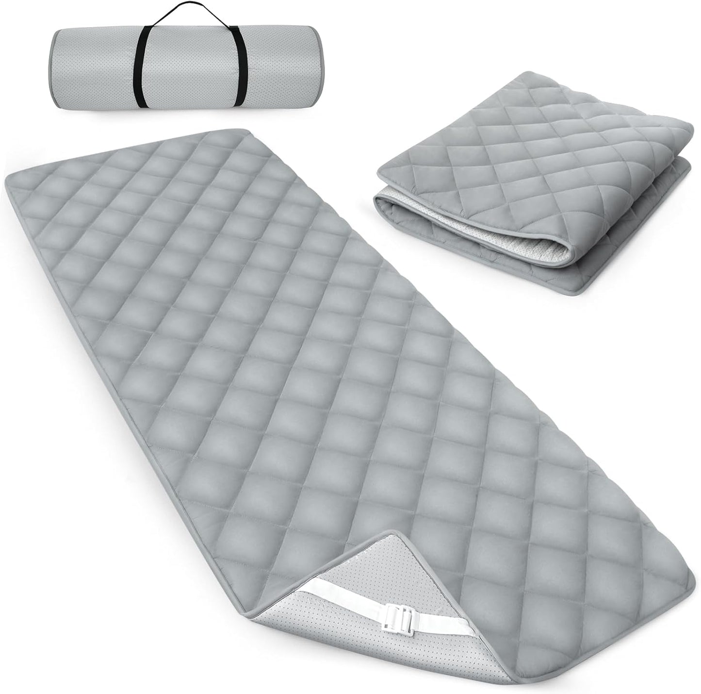 Quilted Foam Camping Mattress, Non-Slip, Ultra-Soft and Comfortable