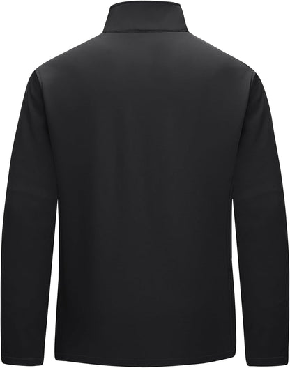 Men's Lightweight Softshell Jacket Warm Fleece Lined Windbreaker Waterproof Soft Shell for Outdoor Hiking