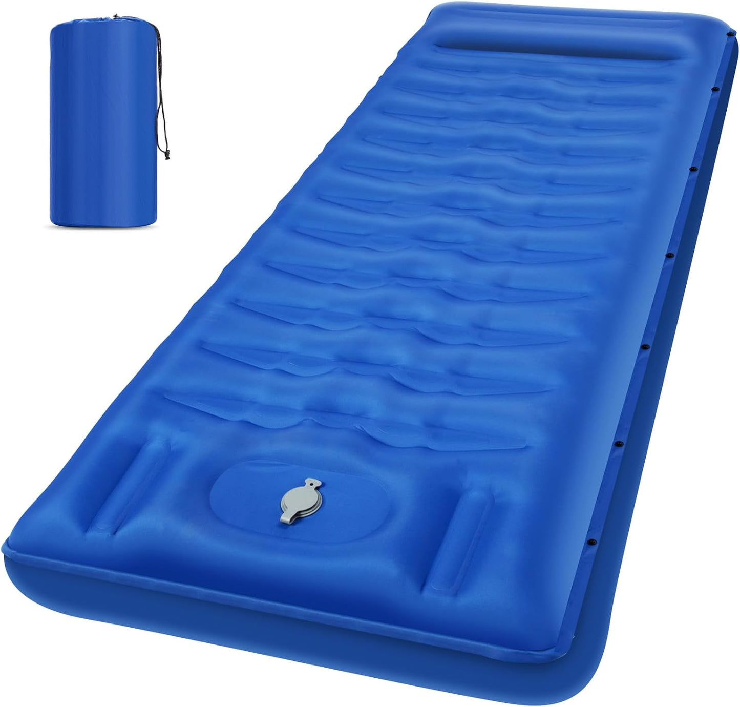Ultralight Thick Inflatable Camping Sleeping Mat with Built-in Air Pump