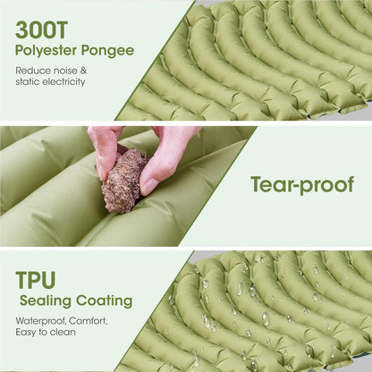 Camping Sleeping Mat, Self-Inflating Sleeping Mat, Thick Sleeping Mat