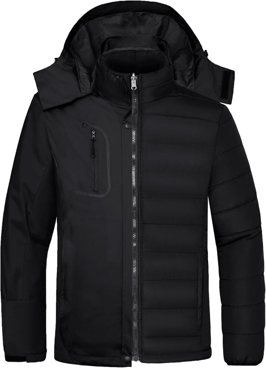 Men's 3 in 1 Waterproof Ski Jacket Warm Winter Snow Coat Puffer Rain Jacket
