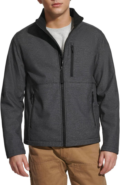 mens  Men's Stand Collar Softshell Jacket