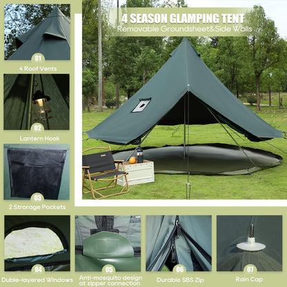 Mongolian Yurt Canvas Tent